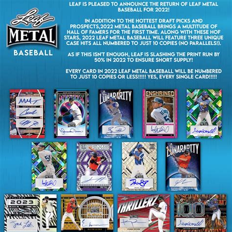 odds per box 2023 leaf metal presidential hopefuls|leaf metal baseball 2022.